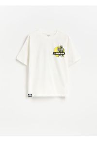 Reserved - T-shirt Mandalorian i Grogu - złamana biel. Materiał: bawełna, dzianina #1