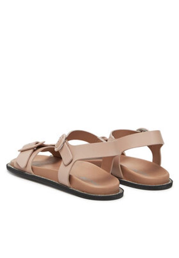 Pollini Sandały SA16182C0MTCS122 Beżowy. Kolor: beżowy. Materiał: skóra