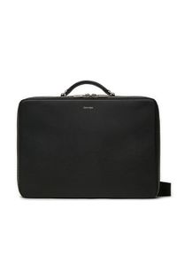 Calvin Klein Torba na laptopa Ck Sleek Laptop Bag K50K512738 Czarny. Kolor: czarny. Materiał: skóra