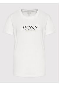Roxy T-Shirt Noon Ocean ERJZT05424 Biały Regular Fit. Kolor: biały. Materiał: bawełna