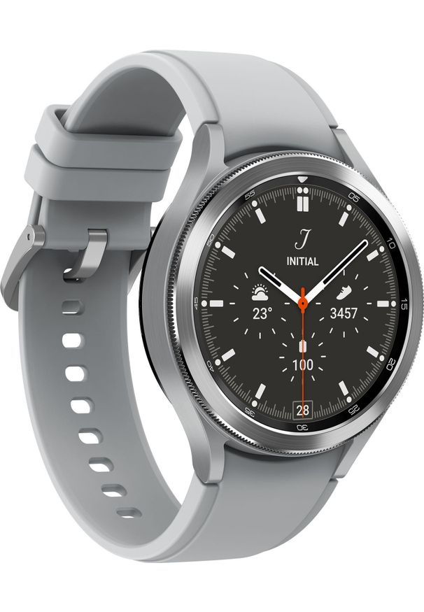 SAMSUNG - Smartwatch Samsung Galaxy Watch 4 Classic Stainless Steel 46mm LTE Szary. Rodzaj zegarka: smartwatch. Kolor: szary