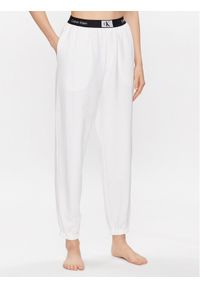 Calvin Klein Underwear Spodnie piżamowe 000QS6943E Biały Regular Fit. Kolor: biały. Materiał: bawełna