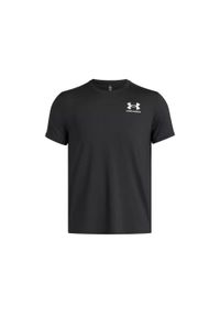 Koszulka Under Armour HeatGear® fitted. Kolor: czarny, biały, wielokolorowy. Sport: fitness #1