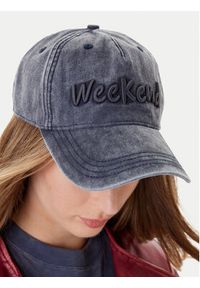 Weekend Max Mara Czapka z daszkiem Bruno 2525576024 Granatowy. Kolor: niebieski. Materiał: materiał, bawełna #3
