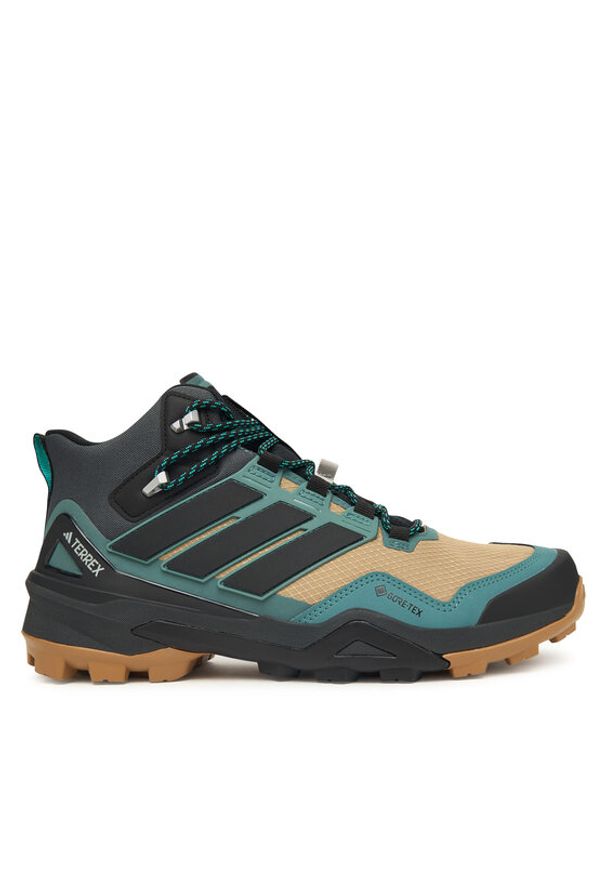 Adidas - adidas Trekkingi Terrex Skychaser Mid GORE-TEX JQ9927 Brązowy. Kolor: brązowy. Materiał: materiał. Technologia: Gore-Tex. Model: Adidas Terrex. Sport: turystyka piesza