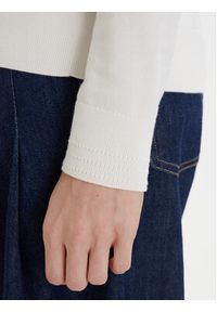 TOMMY HILFIGER - Tommy Hilfiger Sweter WW0WW44984 Biały Regular Fit. Kolor: biały. Materiał: bawełna #4