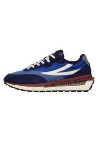 Buty do chodzenia męskie Fila Reggio. Kolor: niebieski. Materiał: guma, skóra, tkanina, materiał, syntetyk. Sport: turystyka piesza