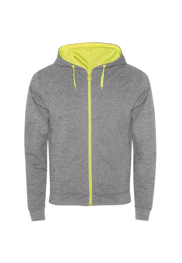ROLY - Męska Kurtka Fuji Heather Sweat Jacket. Kolor: żółty, wielokolorowy, szary