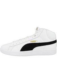 Buty do chodzenia męskie Puma Smash V2 Mid L. Kolor: biały. Materiał: materiał, syntetyk. Szerokość cholewki: normalna. Sport: turystyka piesza