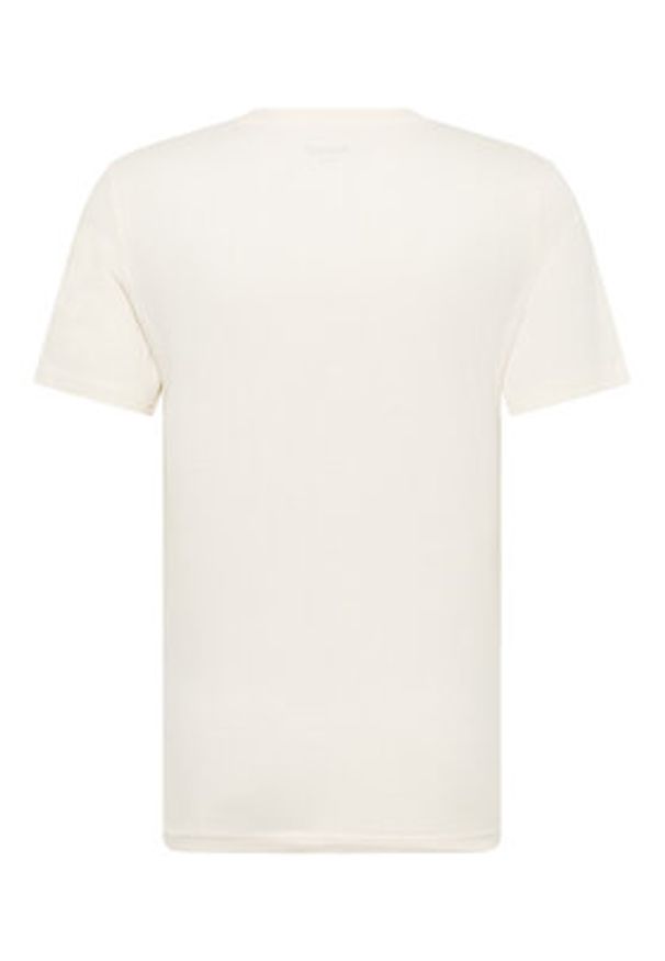 Mustang T-Shirt Austin 1016489 Écru Regular Fit. Materiał: bawełna