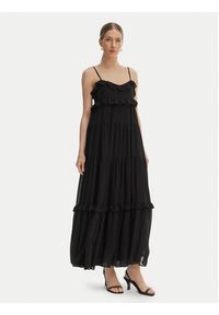 MICHAEL Michael Kors Sukienka letnia MS683E37R3 Czarny Relaxed Fit. Kolor: czarny. Materiał: syntetyk. Sezon: lato #5
