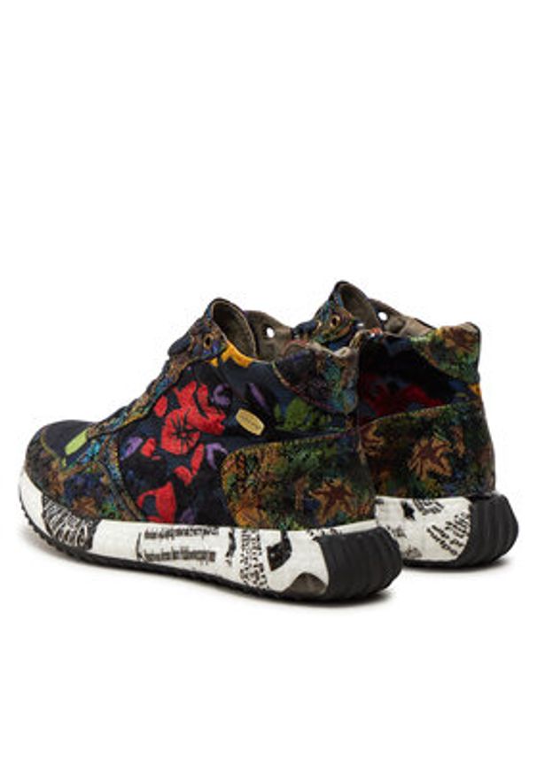 Laura Vita Sneakersy Burton 15 Granatowy. Kolor: niebieski. Materiał: skóra