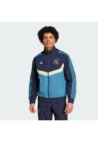 Adidas - Bluza dresowa Ajax Amsterdam Seasonal. Kolor: niebieski. Materiał: dresówka #1