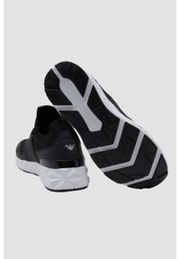 EA7 Emporio Armani - EA7 Czarne sneakersy z białą podeszwą, Rozmiar 44. Kolor: czarny #5