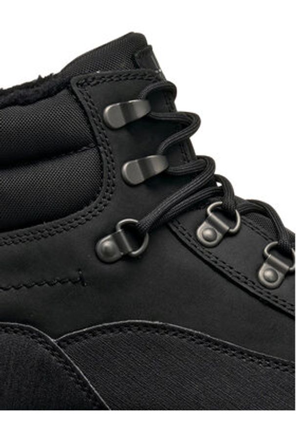 Geox Trekkingi U Granito + Grip B A U46FZD 04554 C9999 Czarny. Kolor: czarny. Materiał: skóra, zamsz. Sport: turystyka piesza