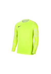 Koszulka piłkarska chłopięca Nike JR Dry Park IV. Kolor: żółty, wielokolorowy, zielony. Długość rękawa: długi rękaw. Długość: długie. Sport: piłka nożna