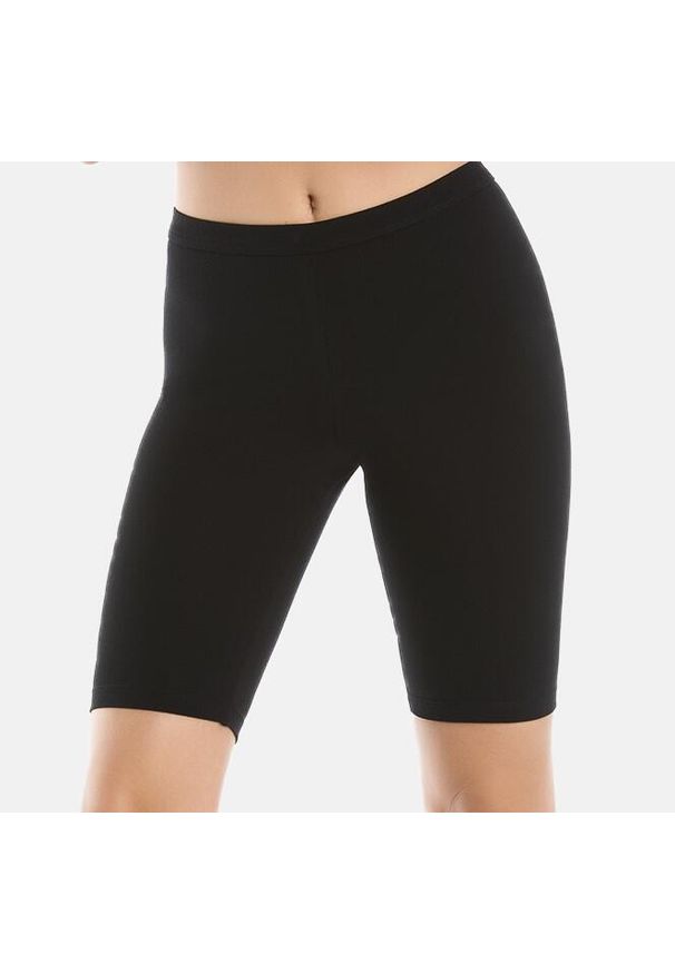 TEYLI - Legginsy Damskie Sportowe 2205 Czarne. Kolor: czarny. Materiał: bawełna, elastan