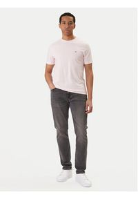 TOMMY HILFIGER - Tommy Hilfiger T-Shirt Ess Seasonal MW0MW39995 Różowy Regular Fit. Kolor: różowy. Materiał: bawełna #4