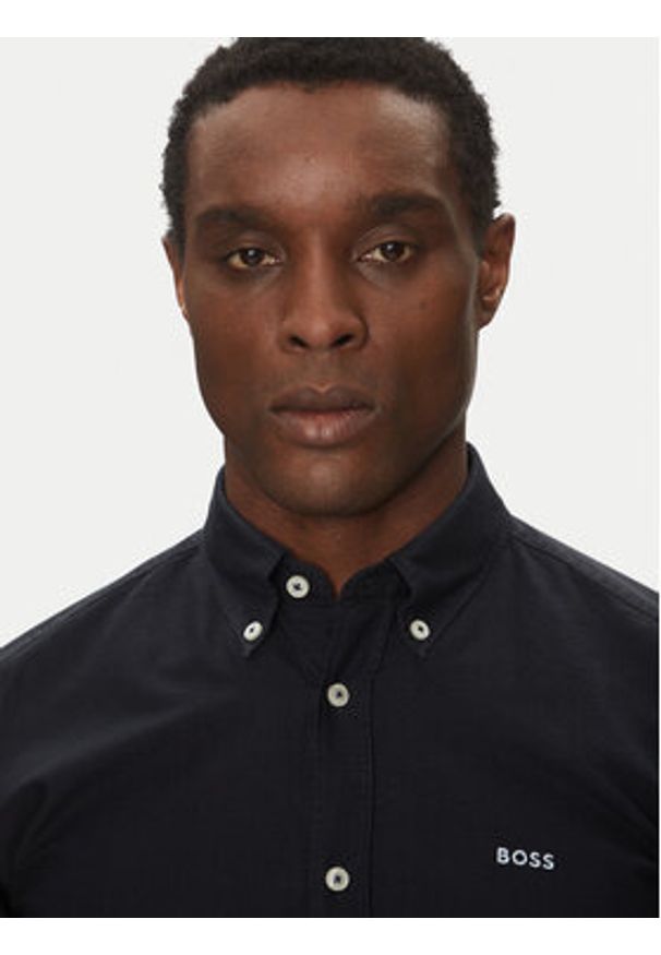 BOSS Koszula H-Roan-Bd-E-C1-243 50521996 Granatowy Slim Fit. Kolor: niebieski. Materiał: bawełna