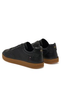 TOMMY HILFIGER - Tommy Hilfiger Sneakersy Lo Lux Cut Out FM0FM05926 Czarny. Kolor: czarny. Materiał: skóra #2
