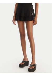 Juicy Couture Spódnica mini Smocked Terry JCGGS126006 Czarny Regular Fit. Kolor: czarny. Materiał: bawełna #1
