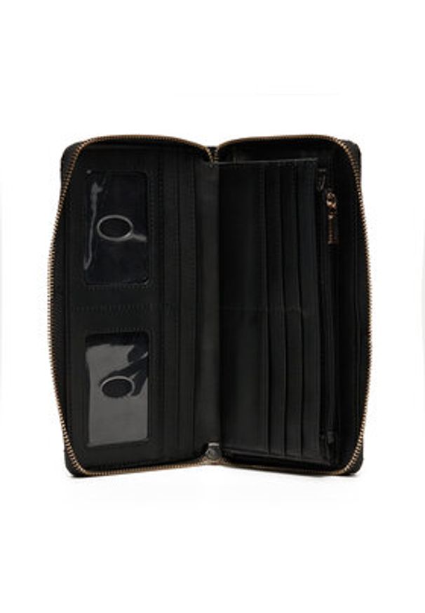 Guess Duży Portfel Damski SWGG85 00163 Czarny. Kolor: czarny. Materiał: skóra