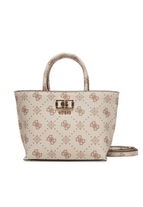 Guess Torebka Emelie Logo Mini HWGP99 28750 Écru. Kolor: kremowy. Materiał: skórzane
