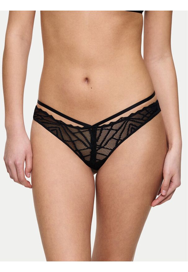 Triumph Stringi That Night In Vegas 10224867 Czarny. Kolor: czarny. Materiał: syntetyk