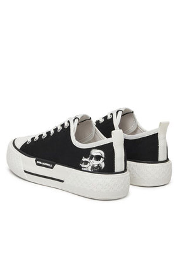 Karl Lagerfeld - KARL LAGERFELD Trampki KL60614T Czarny. Kolor: czarny. Materiał: materiał