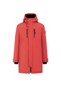 Parka Didriksons Dexter. Kolor: czerwony. Sezon: zima. Styl: elegancki #1