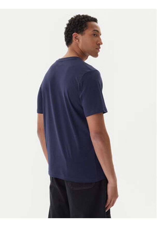 Kappa T-Shirt Feddu 311H7HW Granatowy Regular Fit. Kolor: niebieski. Materiał: bawełna