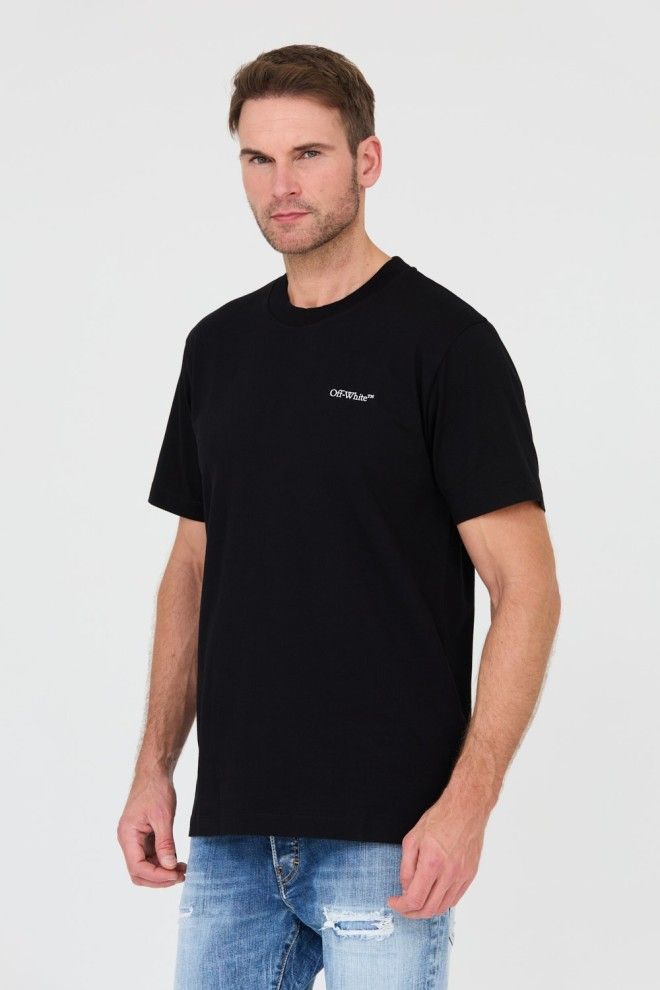 Czarny t-shirt OFF-WHITE OMAA027F23JER0101001BLACKWHITE4