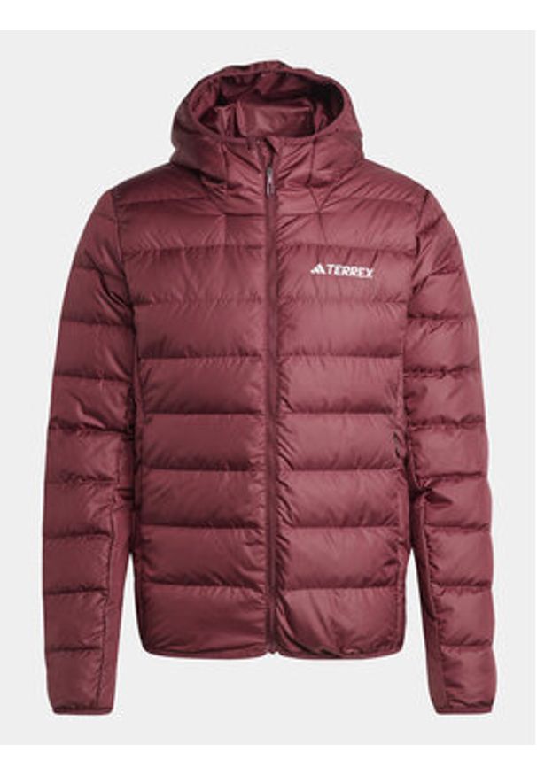 Adidas - adidas Kurtka puchowa Terrex Multi Light Down IP6040 Czerwony Slim Fit. Kolor: czerwony. Materiał: syntetyk, puch