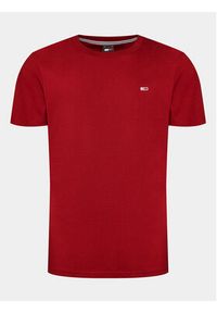 Tommy Jeans T-Shirt Classic DM0DM09598 Czerwony Regular Fit. Kolor: czerwony. Materiał: bawełna #3