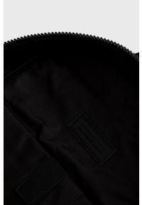 Trussardi Jeans - Trussardi plecak męski kolor czarny duży z nadrukiem. Kolor: czarny. Wzór: nadruk