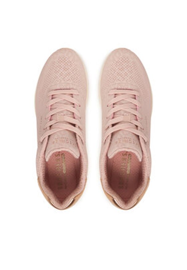skechers - Skechers Sneakersy UNO Wedge - Safari Daze 177521/BLSH Różowy. Kolor: różowy. Materiał: skóra