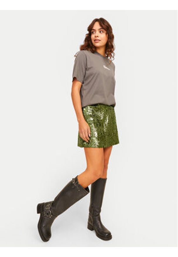 JJXX Spódnica mini Tara 12265330 Zielony Regular Fit. Kolor: zielony. Materiał: syntetyk
