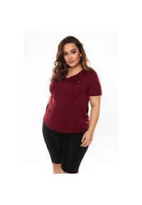 ROUGH RADICAL - Koszulka fitness damska Rough Radical Ready Plus size. Kolekcja: plus size. Kolor: czerwony, wielokolorowy, brązowy. Sport: fitness