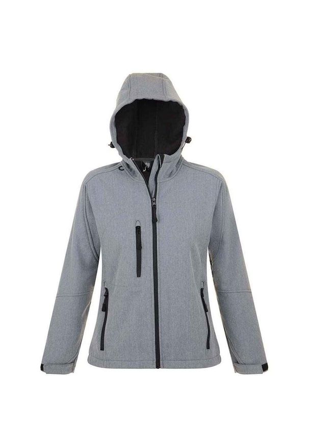 SOL'S - Kurtka Damska Replay Soft Shell. Kolor: szary. Sport: turystyka piesza