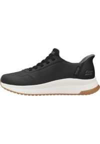 skechers - Kapcie SKECHERS SLIP-INS BOBS SQUAD 4 - DIRECT STEP Czarny. Kolor: czarny. Materiał: syntetyk, tkanina
