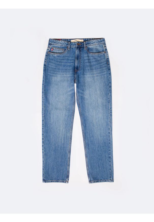 Big-Star - Jeansy męskie loose niebieskie Zack 324. Stan: podwyższony. Kolor: niebieski. Styl: vintage, klasyczny