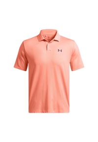 Polo Under Armour Matchplay. Typ kołnierza: polo. Kolor: pomarańczowy, niebieski, wielokolorowy. Styl: sportowy #1
