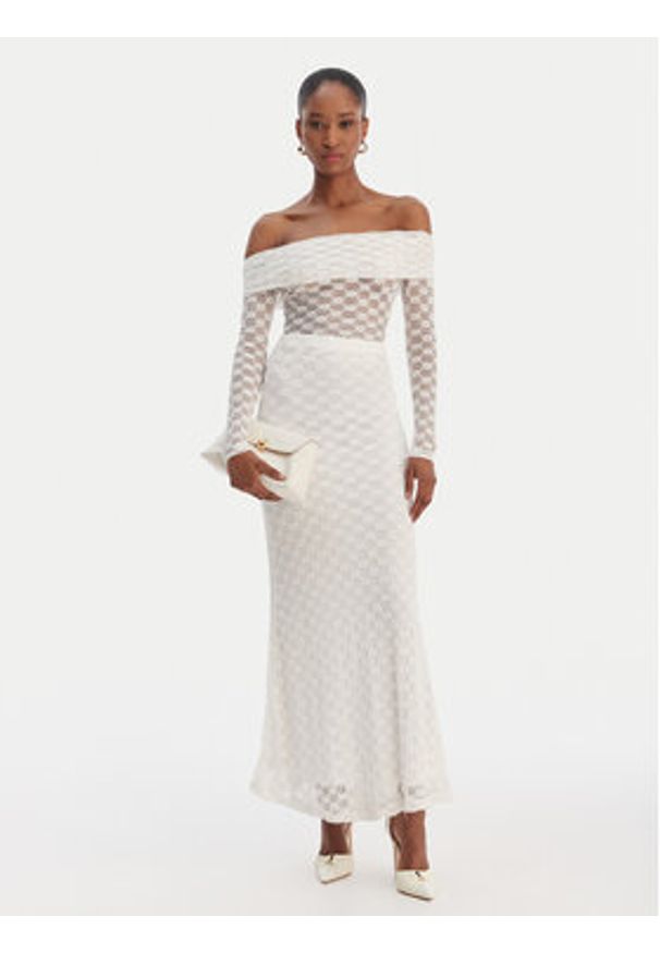 BARDOT - Bardot Spódnica maxi 59740SB Biały Regular Fit. Kolor: biały. Materiał: syntetyk