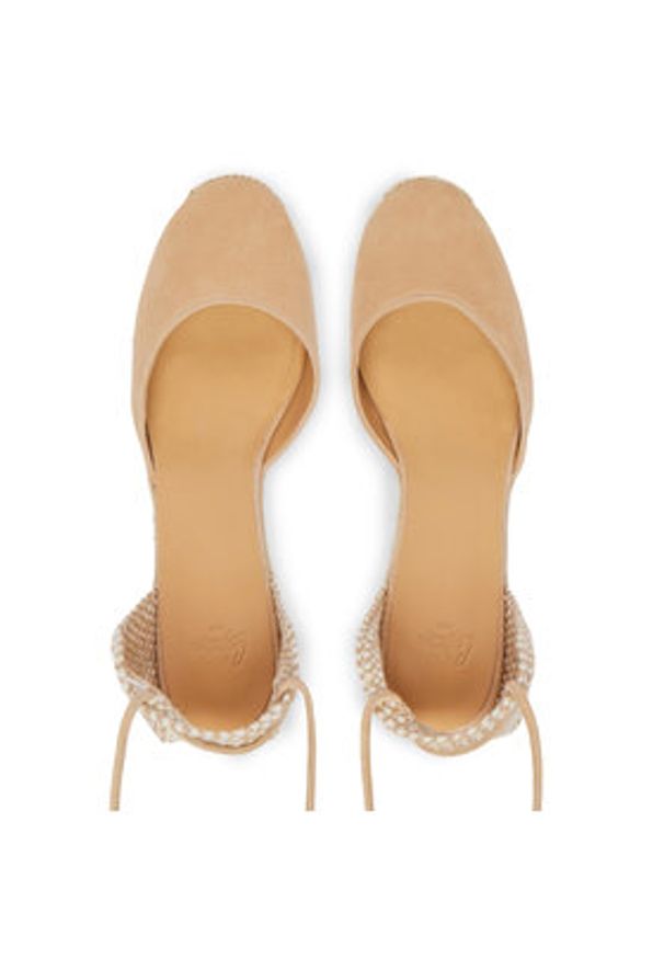 Castañer Espadryle Carina 21741 Brązowy. Kolor: brązowy. Materiał: skóra, zamsz