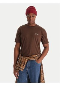 Billabong T-Shirt Arch Crew SS EBYKT00100 Brązowy Regular Fit. Kolor: brązowy. Materiał: bawełna