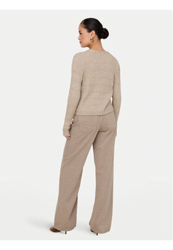 only - ONLY Kardigan Katia 15310902 Brązowy Regular Fit. Kolor: brązowy. Materiał: wiskoza, syntetyk