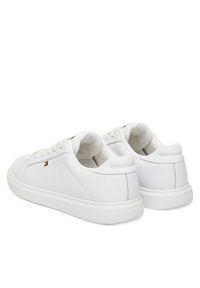 TOMMY HILFIGER - Tommy Hilfiger Sneakersy Th Icon Court Light FW0FW08948 Biały. Kolor: biały. Materiał: skóra #3