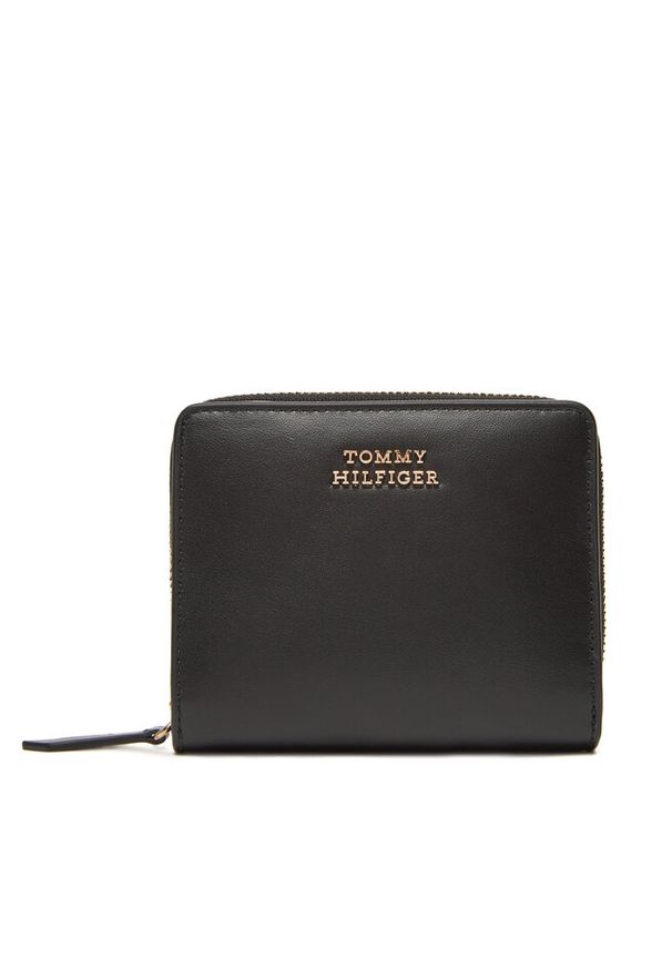 TOMMY HILFIGER - Mały Portfel Damski Tommy Hilfiger. Kolor: czarny