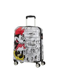 AMERICAN TOURISTER - Walizka kabinowa American Tourister Wavebreaker Disney. Kolor: biały. Wzór: motyw z bajki