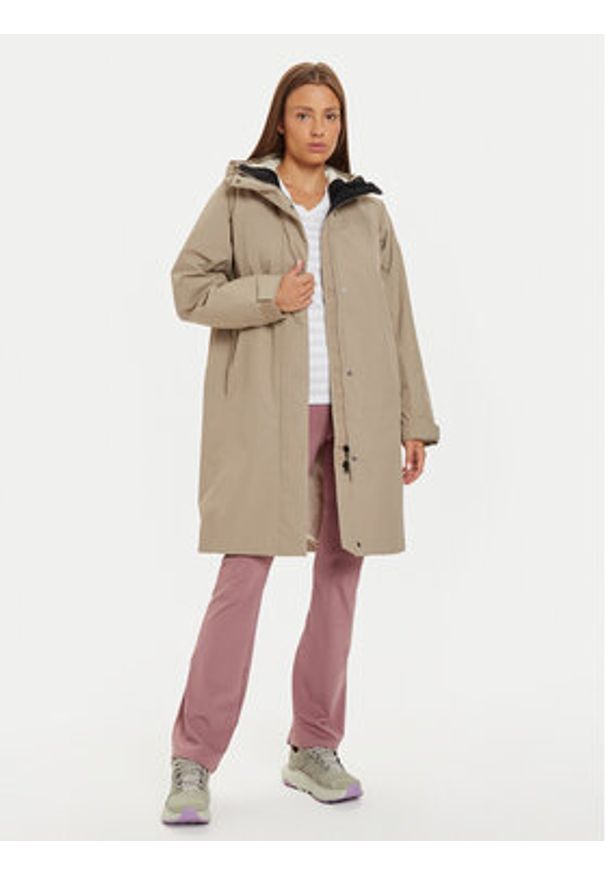 Peak Performance Parka Treeline G79873020 Beżowy Relaxed Fit. Kolor: beżowy. Materiał: syntetyk
